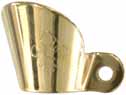 Flint Flash Guard, French, fleur-de-lis, brass
